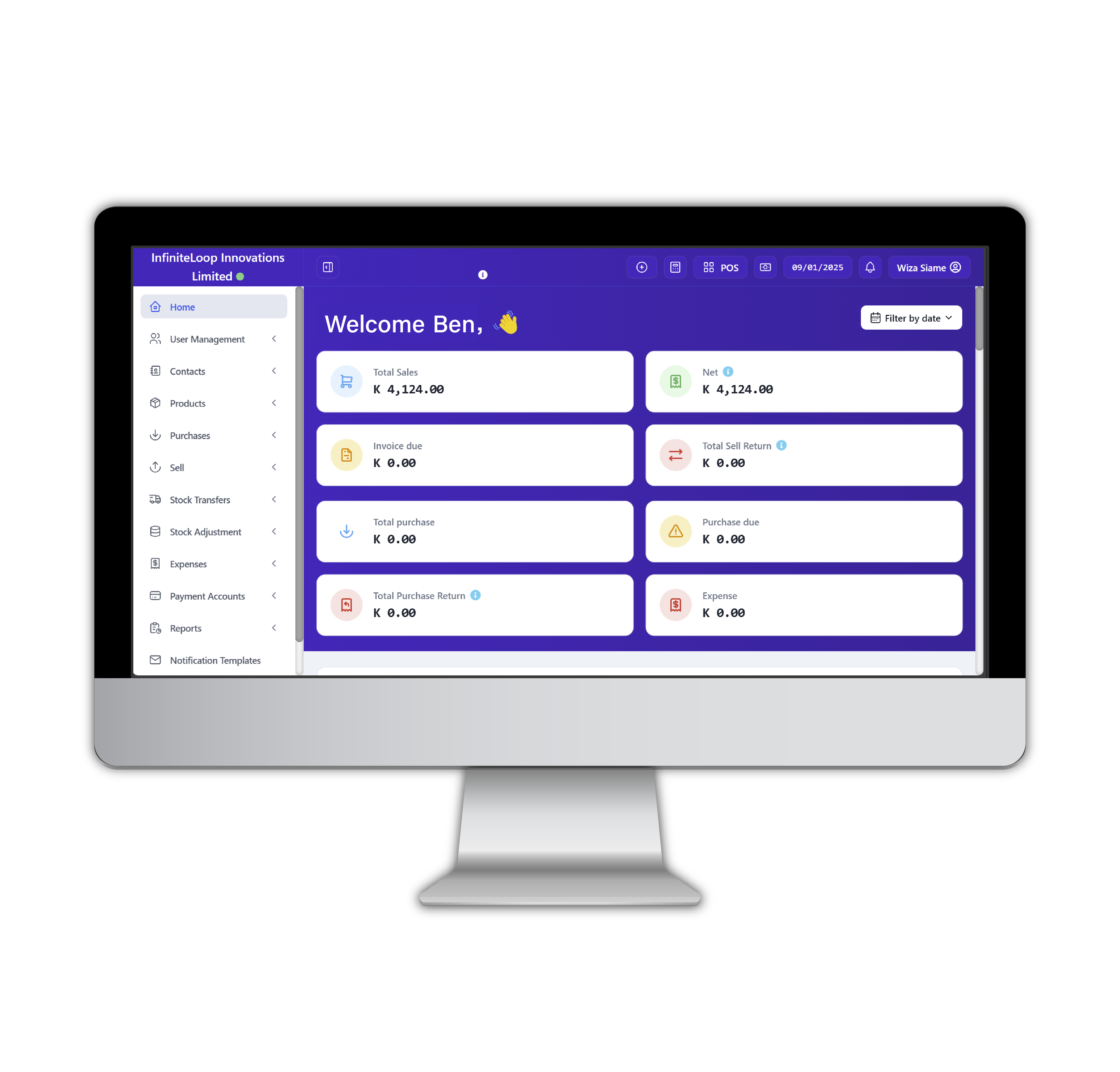 DoneDeal POS dashboard